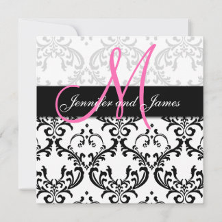 Denominaciones de monograma de invitaciones de mat