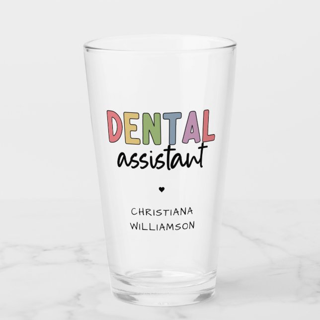 Dental Assistant de nombre personalizado (Anverso)