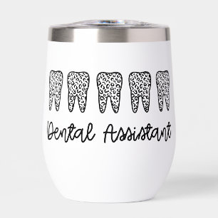Dental Assistant personalizado Leopard Print Tooth