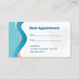Dental Clinic Dentist Cita Tarjeta de visita