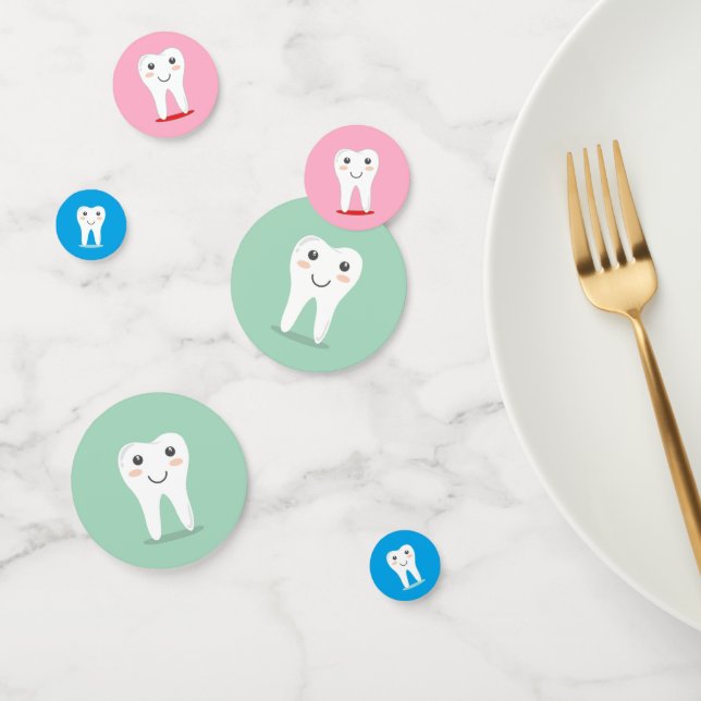 Dentist Dental Teeth Confetti (Grupo)