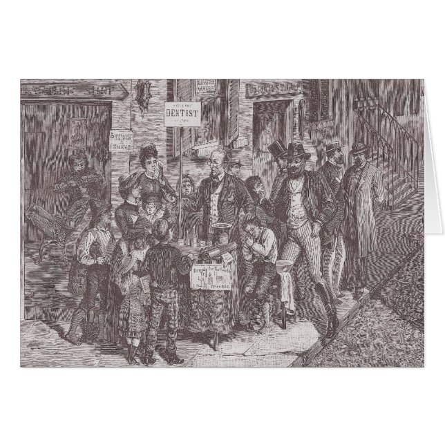 Dentista del siglo XIX de la calle en Nueva York - (Anverso (Horizontal))