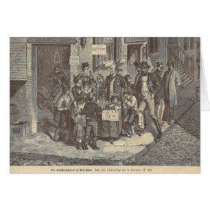 Dentista del siglo XIX de la calle en Nueva York -