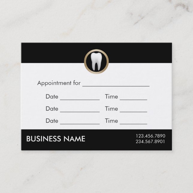 Dentista dental del profesional de la cita de la (Anverso)