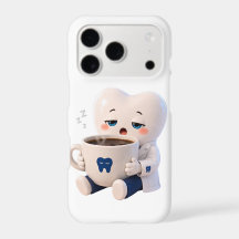 Dentista Diente Dormilón Café Mono Cute Fundas par