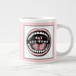 Dentista divertida gran taza de café