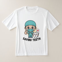 DENTISTA DIVERTIDO: CAMISETA SALVANDO DIENTES