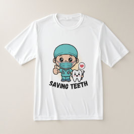 DENTISTA DIVERTIDO: CAMISETA SALVANDO DIENTES