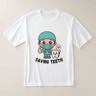 DENTISTA DIVERTIDO: CAMISETA SALVANDO DIENTES