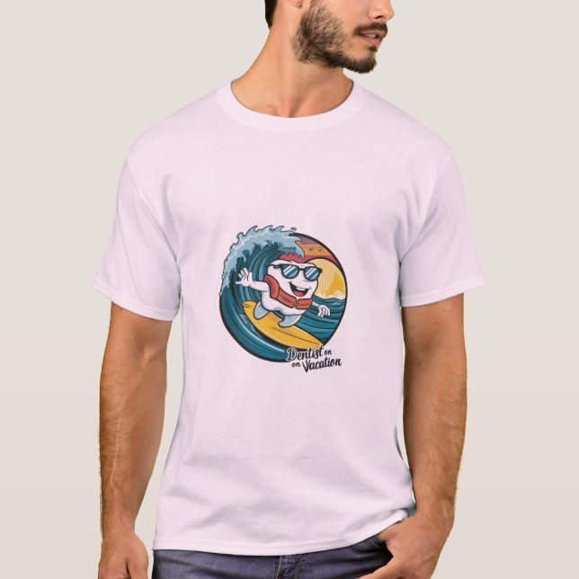Dentista en camiseta de vacaciones (Anverso)