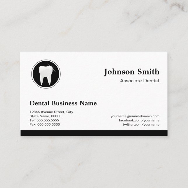 Dentista profesional - Cita de atención dental (Anverso)
