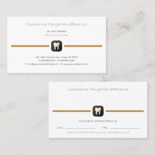 Dentista Tarjeta de cita dental