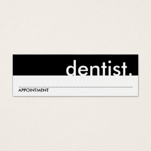 dentista. (tarjeta de la cita)