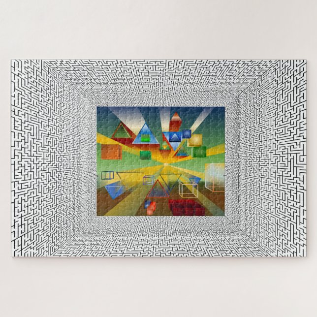 Dentro de la caja rompecabezas rompecabezas (Horizontal)