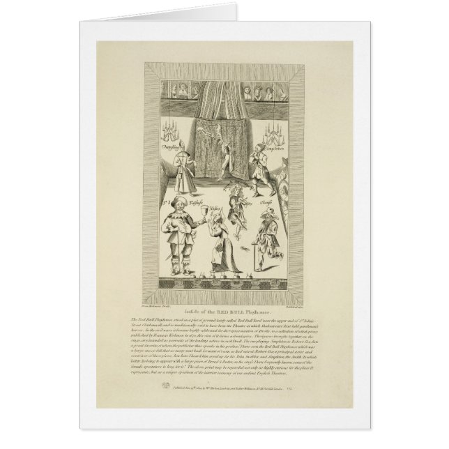 Dentro del teatro de Red Bull, frontispiece a (Frente)