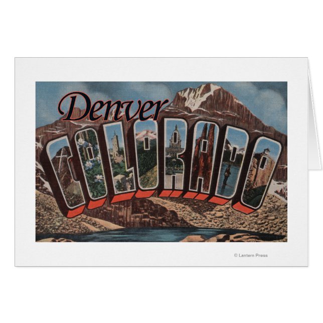 Denver, Colorado - Escenas de letras grandes (Anverso (Horizontal))