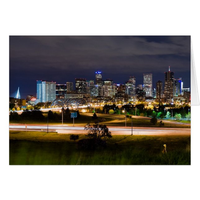 Denver en tarjeta de noche (Anverso (Horizontal))