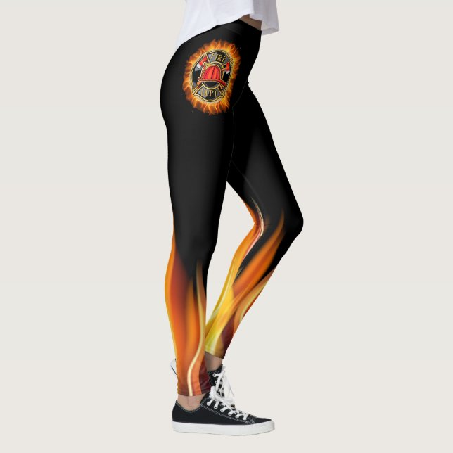 Departamento de Bomberos CALIENTES Pop Leggings (Derecha)