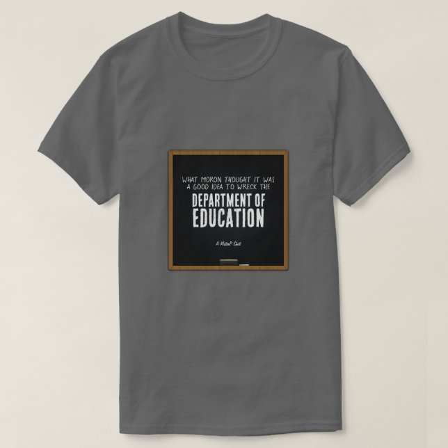 Departamento de Educación - Una camiseta del señor (Diseño del anverso)