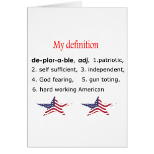 Deplorable, mi definición