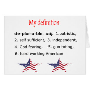 Deplorable, mi definición