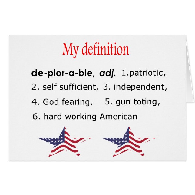 Deplorable, mi definición (Anverso (Horizontal))