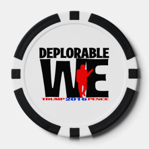 Deplorable nosotros fichas de póker