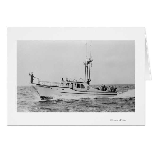 Depoe Bay, Oregon Tradewinds Kingfisher Boat (Anverso (Horizontal))