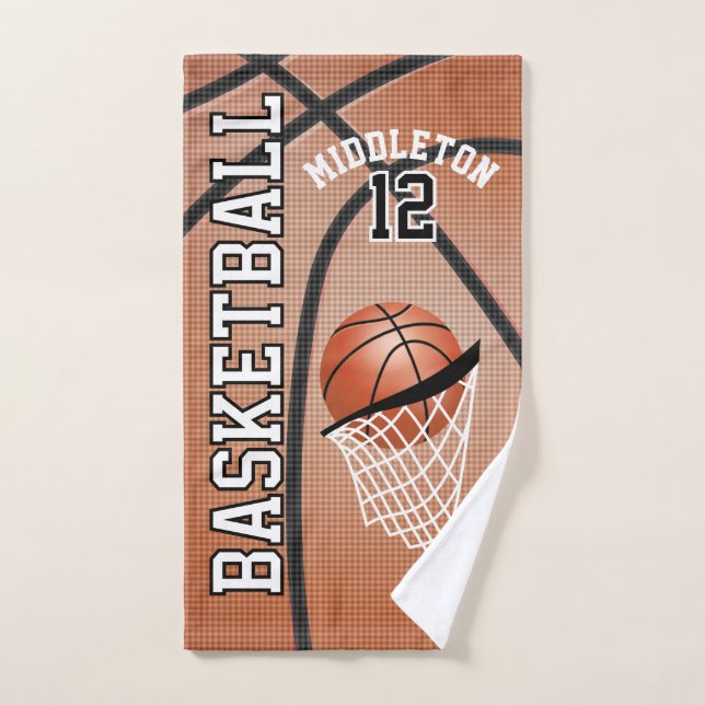 Deporte 🏀 baloncesto | DIY Textos (Toalla de mano)