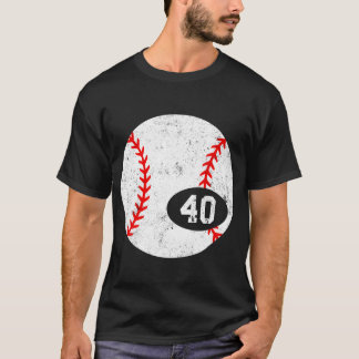Deporte béisbol 40 número de camiseta Distressed d