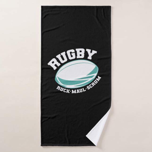 Deporte de fútbol Rugby Ruck Maul Scrum (Toalla de baño)