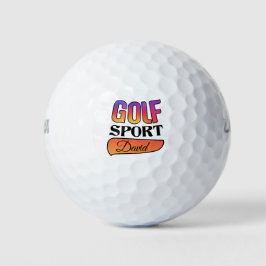 Deporte de golf david bola de golf personalizable