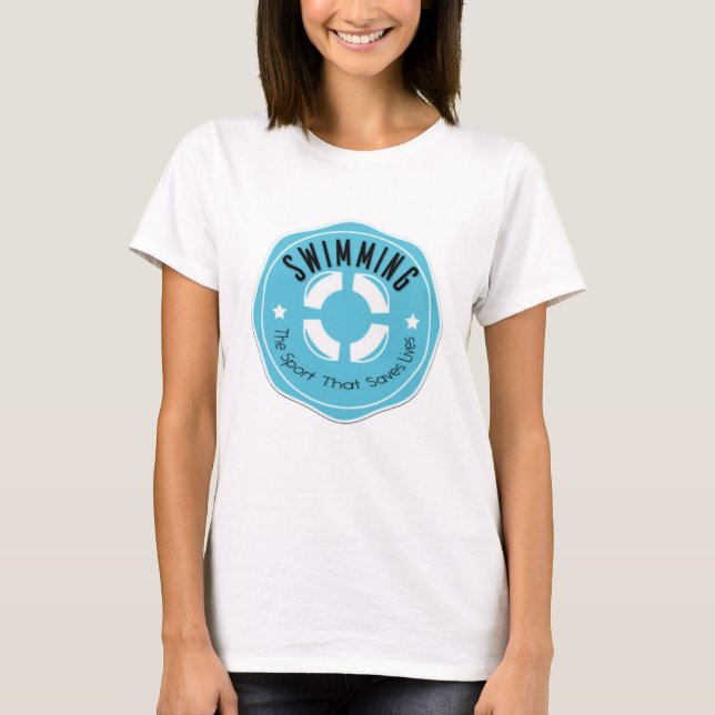 Deporte de natación que salva camisetas vivas (Anverso)