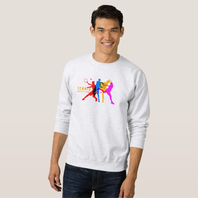 Deporte de tenis | Sudadera masculina (Anverso completo)