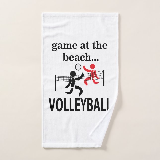Deporte de voleibol de playa (Toalla de mano)