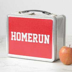 Deporte Divertido Rojo Brillante Texto HOMERUN Bla