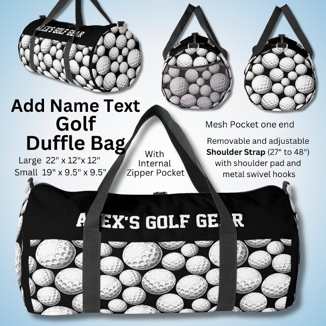 Deporte Grande Agregar texto de nombre, bolso de golf de Alex (Subido por el creador)