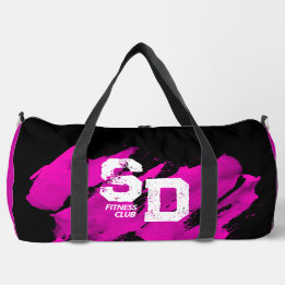Deporte Grande Bolso de Fitness Cepillo Rosa y Negro