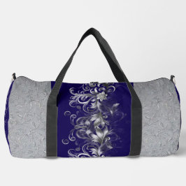 Deporte Grande Bolso de mano personalizado azul y gris