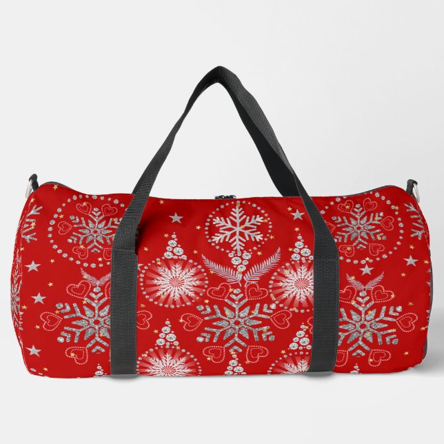 Deporte Grande Bolso de pana rojo (Anverso)