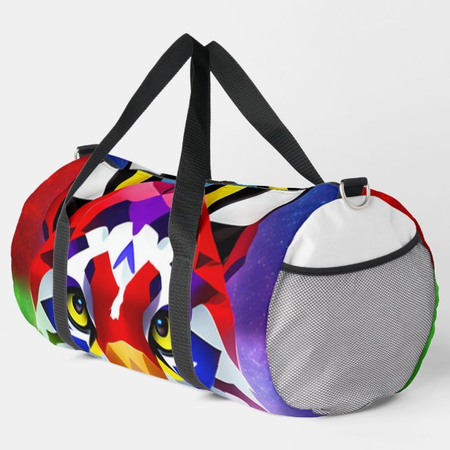Deporte Grande Bolso de viaje blanco de Alexander's Cat (Esquina derecha)
