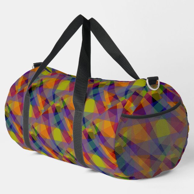 Deporte Grande Dark Geometric - Bolso de viaje (Esquina derecha)