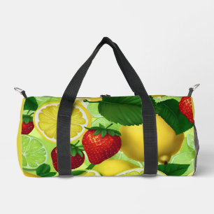 Deporte Pequeño Bolso de lona de frutas Vibrant Pop Art