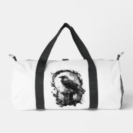 Deporte Pequeño Bolso de lona Raven Skull Heavy Metal Abyssal Gaze