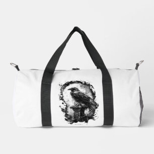 Deporte Pequeño Bolso de lona Raven Skull Heavy Metal Abyssal Gaze