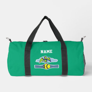 Deporte Pequeño Bolso de lona verde personalizado para jugador de
