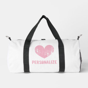 Deporte Pequeño Bolso de relleno de corazón rosado personalizado p