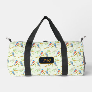 Deporte Pequeño Bolso de viaje Bluebirds Verde Pálido