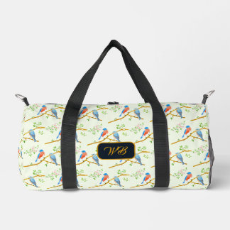 Deporte Pequeño Bolso de viaje Bluebirds Verde Pálido