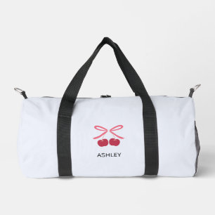 Deporte Pequeño Bolso de viaje Bolso lindo con lazo de cereza du